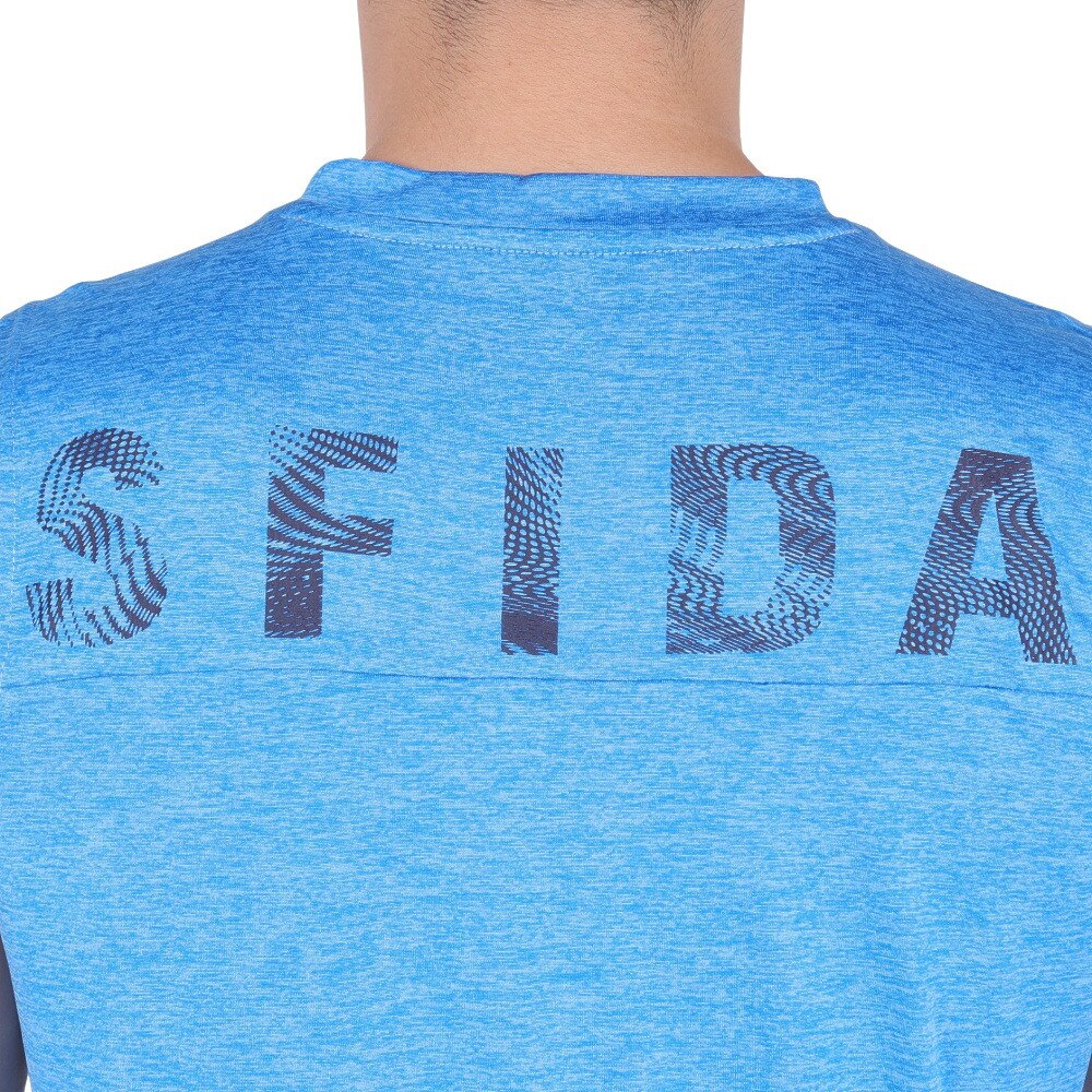 スフィーダ（SFIDA）（メンズ）COOLTECT SFIDA TR ノースリーブシャツヘザー SA-24X23 BLU