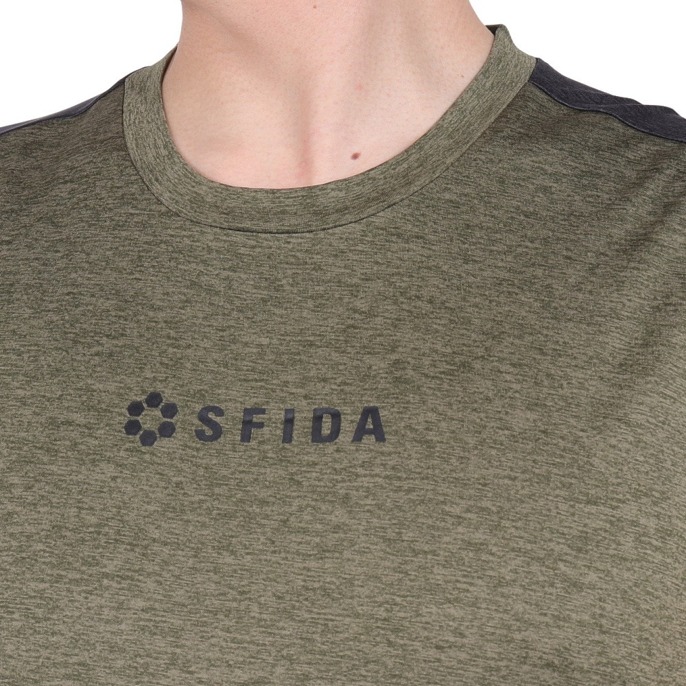 スフィーダ（SFIDA）（メンズ）COOLTECT SFIDA TR ノースリーブシャツヘザー SA-24X23 OLV NT