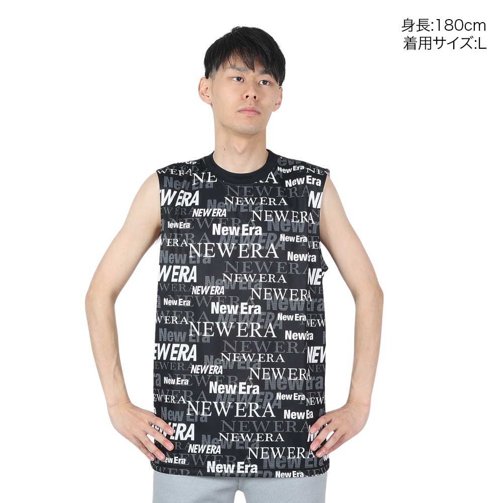 ニューエラ（NEW ERA）（メンズ、レディース）テック タンクトップ Text All Over 14121952
