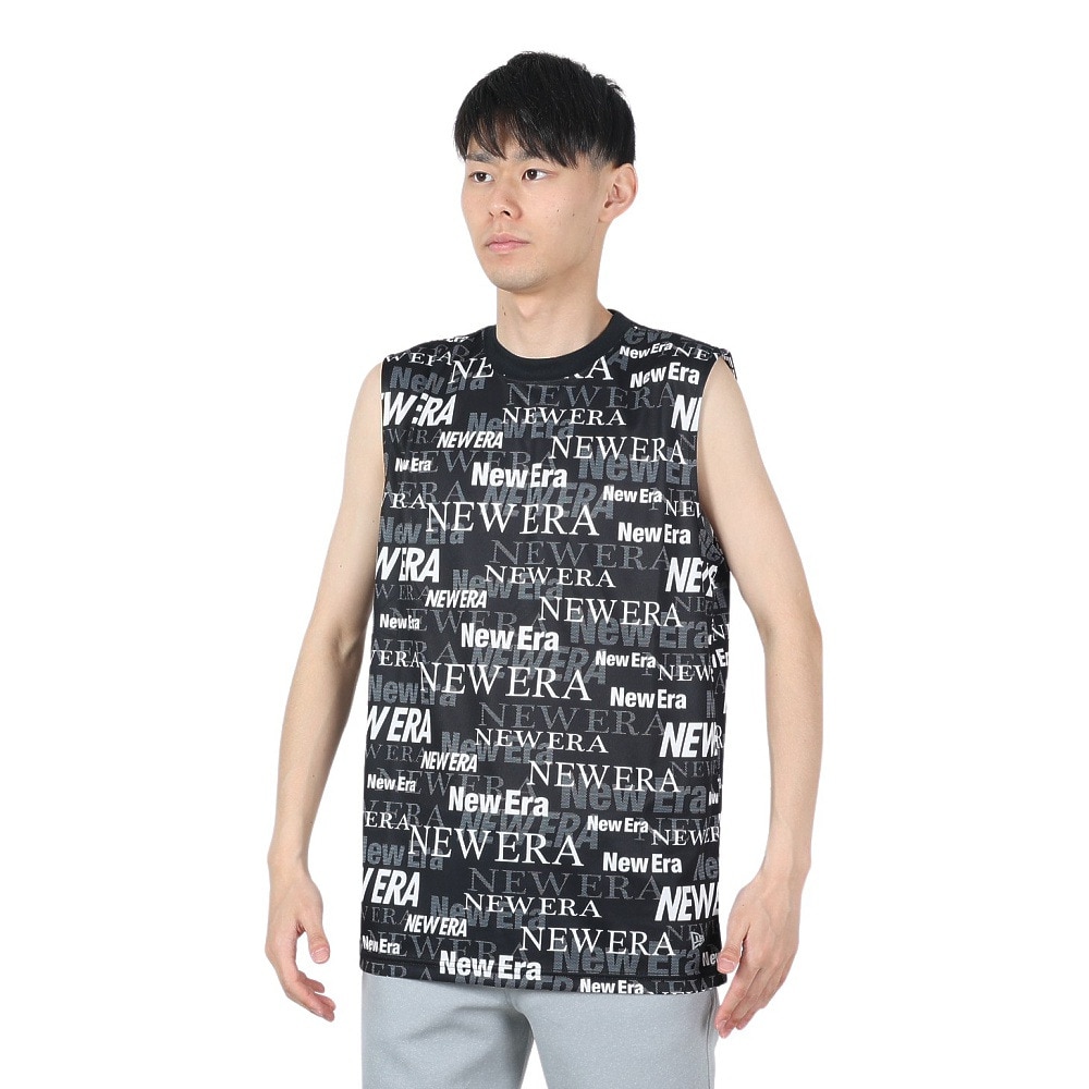 ニューエラ（NEW ERA）（メンズ、レディース）テック タンクトップ Text All Over 14121952