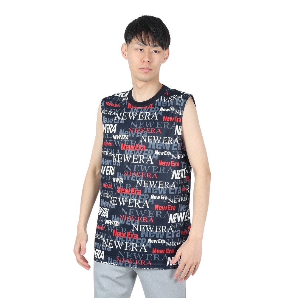 ニューエラ（NEW ERA）（メンズ、レディース）テック タンクトップ Text All Over 14121951