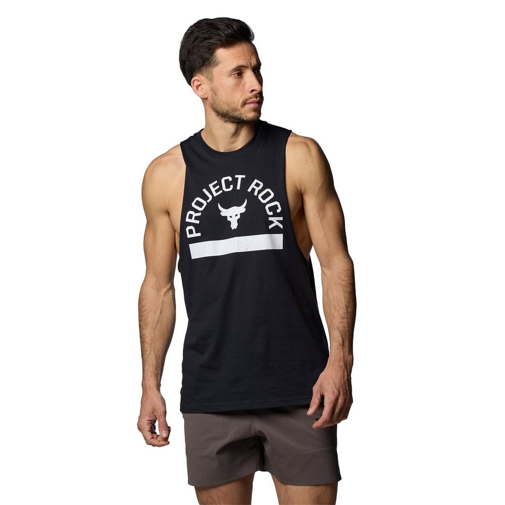 アンダーアーマー（UNDER ARMOUR）（メンズ）プロジェクトロック グラフィック スリーブレス シャツ 1383195 001