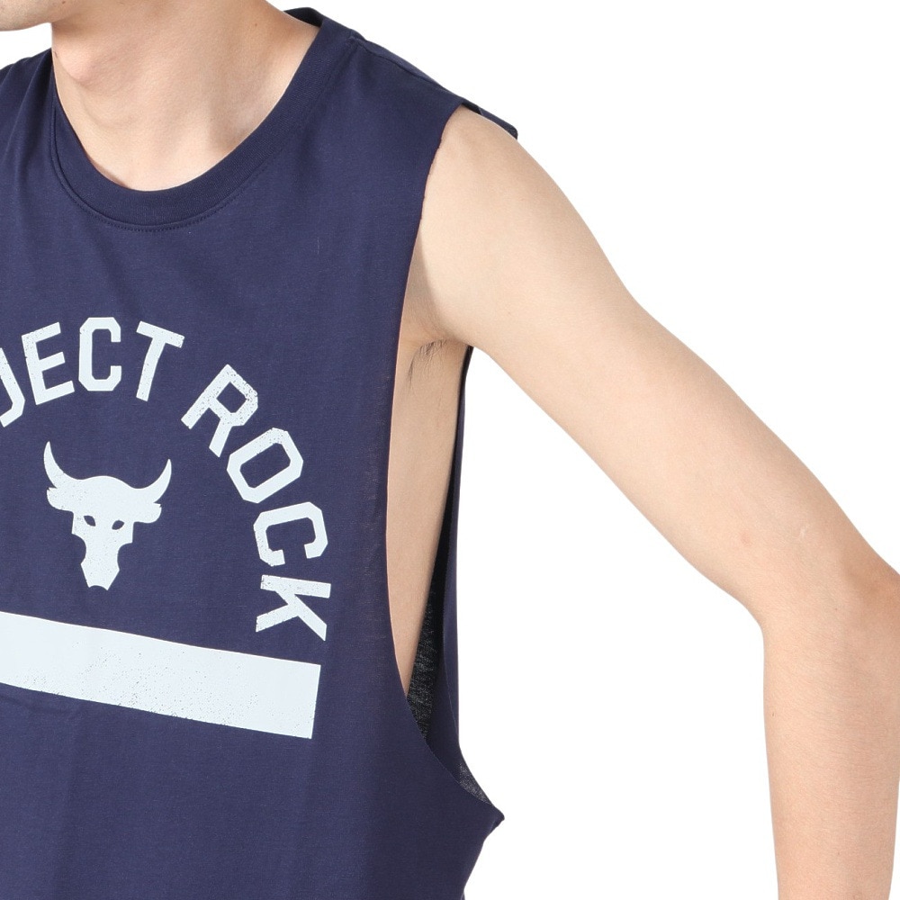 アンダーアーマー（UNDER ARMOUR）（メンズ）プロジェクトロック グラフィック スリーブレス シャツ 1383195 410
