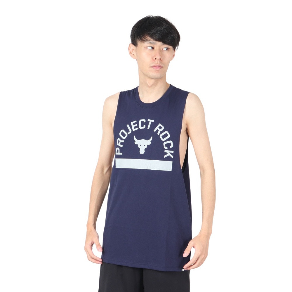 アンダーアーマー（UNDER ARMOUR）（メンズ）プロジェクトロック グラフィック スリーブレス シャツ 1383195 410
