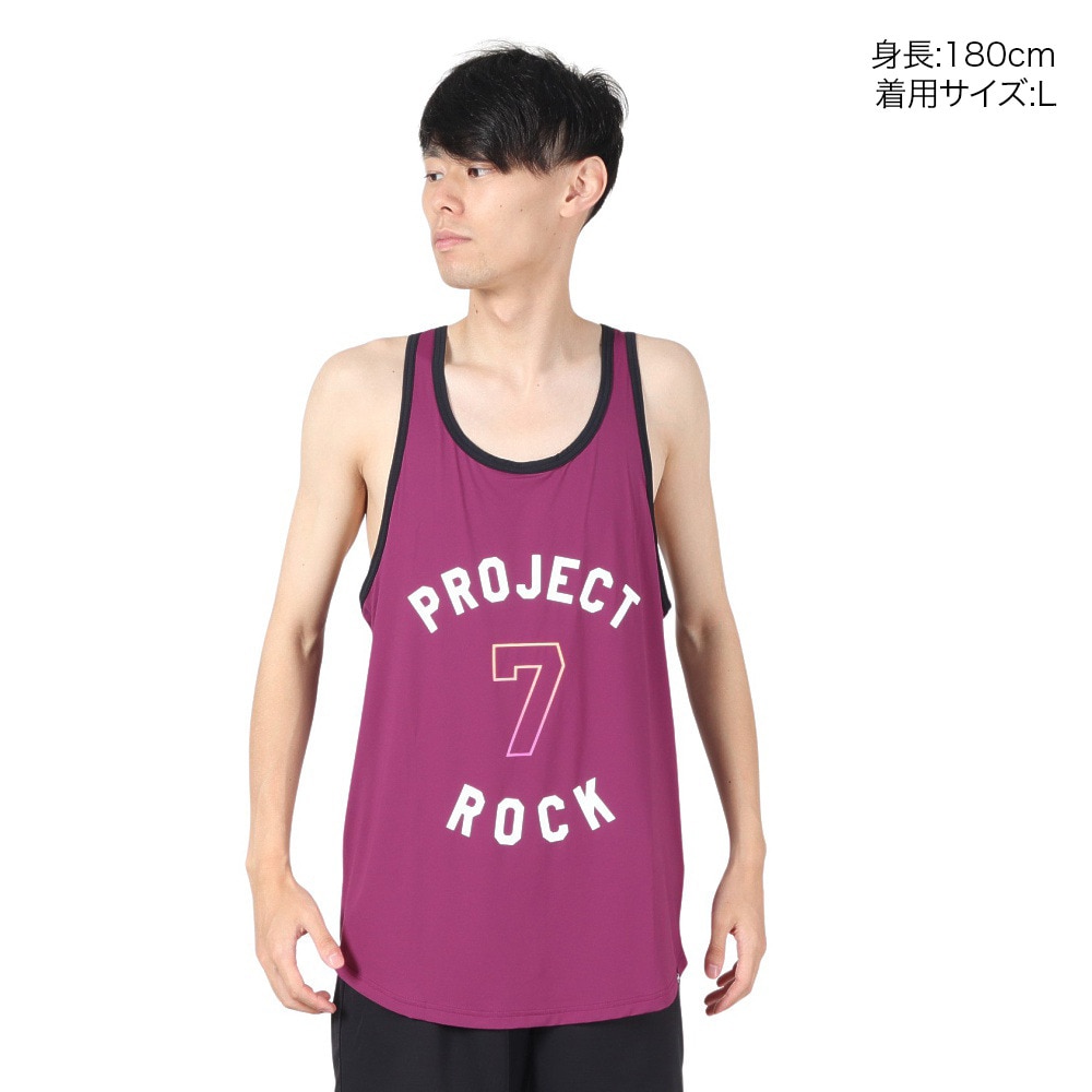 アンダーアーマー（UNDER ARMOUR）（メンズ）プロジェクトロック バッジオブオナー メッシュ タンク 1386888 505