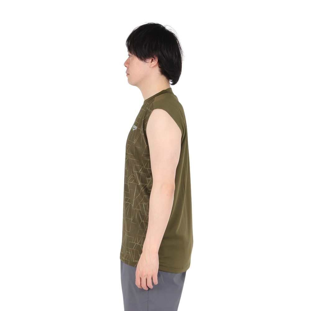 デュアリグ（DUARIG）（メンズ）ドライプラスクール シャインブロック メッシュ ノースリーブTシャツ 5S0012-TRCT-863HD KHK