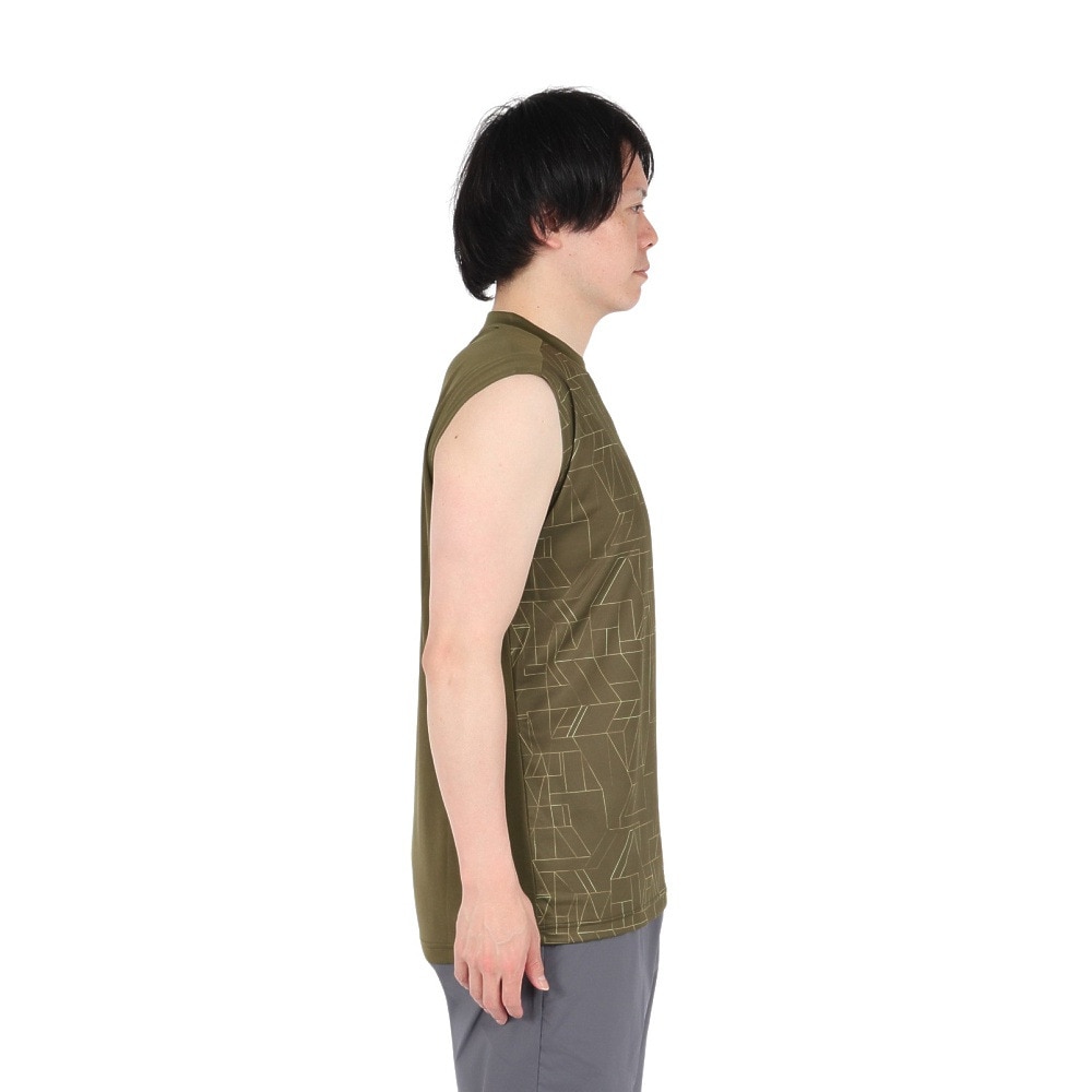 デュアリグ（DUARIG）（メンズ）ドライプラスクール シャインブロック メッシュ ノースリーブTシャツ 5S0012-TRCT-863HD KHK