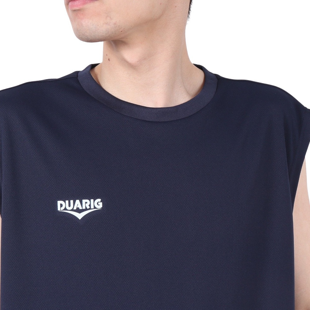 デュアリグ（DUARIG）（メンズ）ドライプラス クール シャインブロック UV ノースリーブ シャツ 5S0032-TRCT-863ES NVY