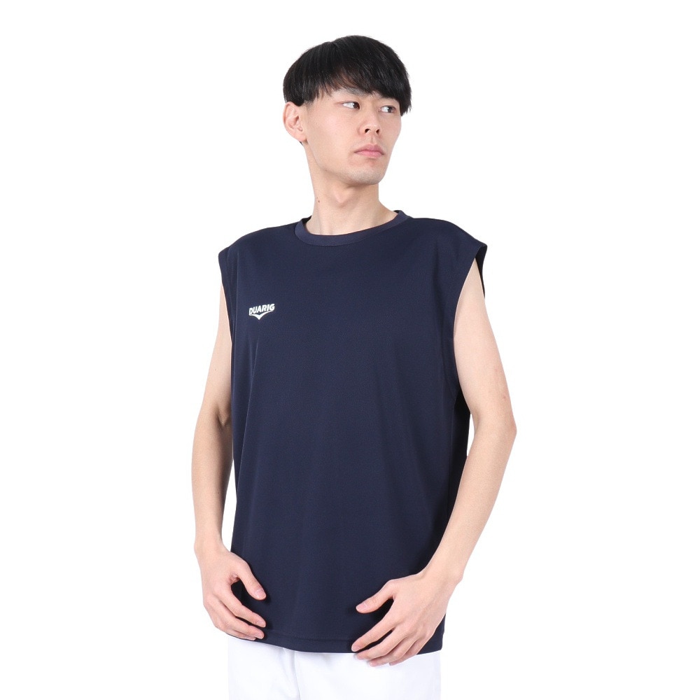 デュアリグ（DUARIG）（メンズ）ドライプラス クール シャインブロック UV ノースリーブ シャツ 5S0032-TRCT-863ES NVY