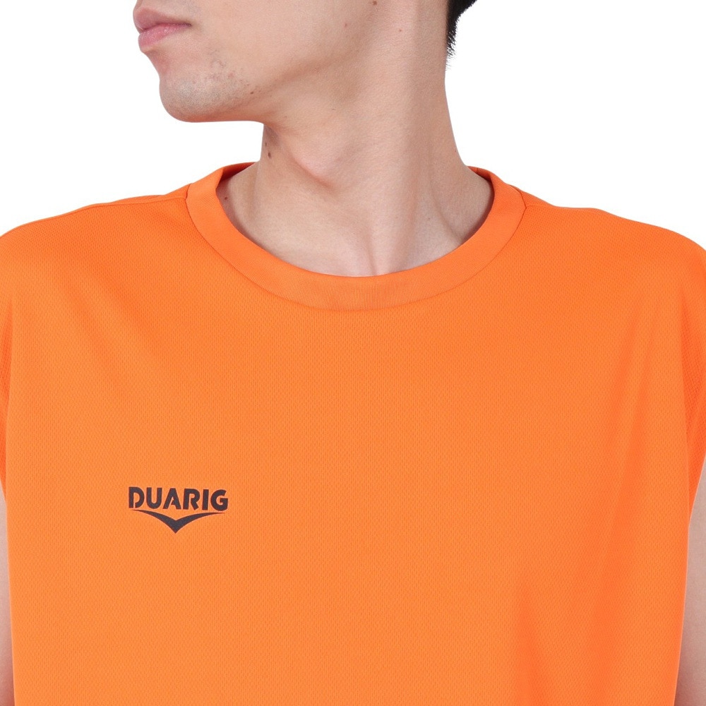 デュアリグ（DUARIG）（メンズ）ドライプラス クール シャインブロック UV ノースリーブ シャツ 5S0032-TRCT-863ES ORG