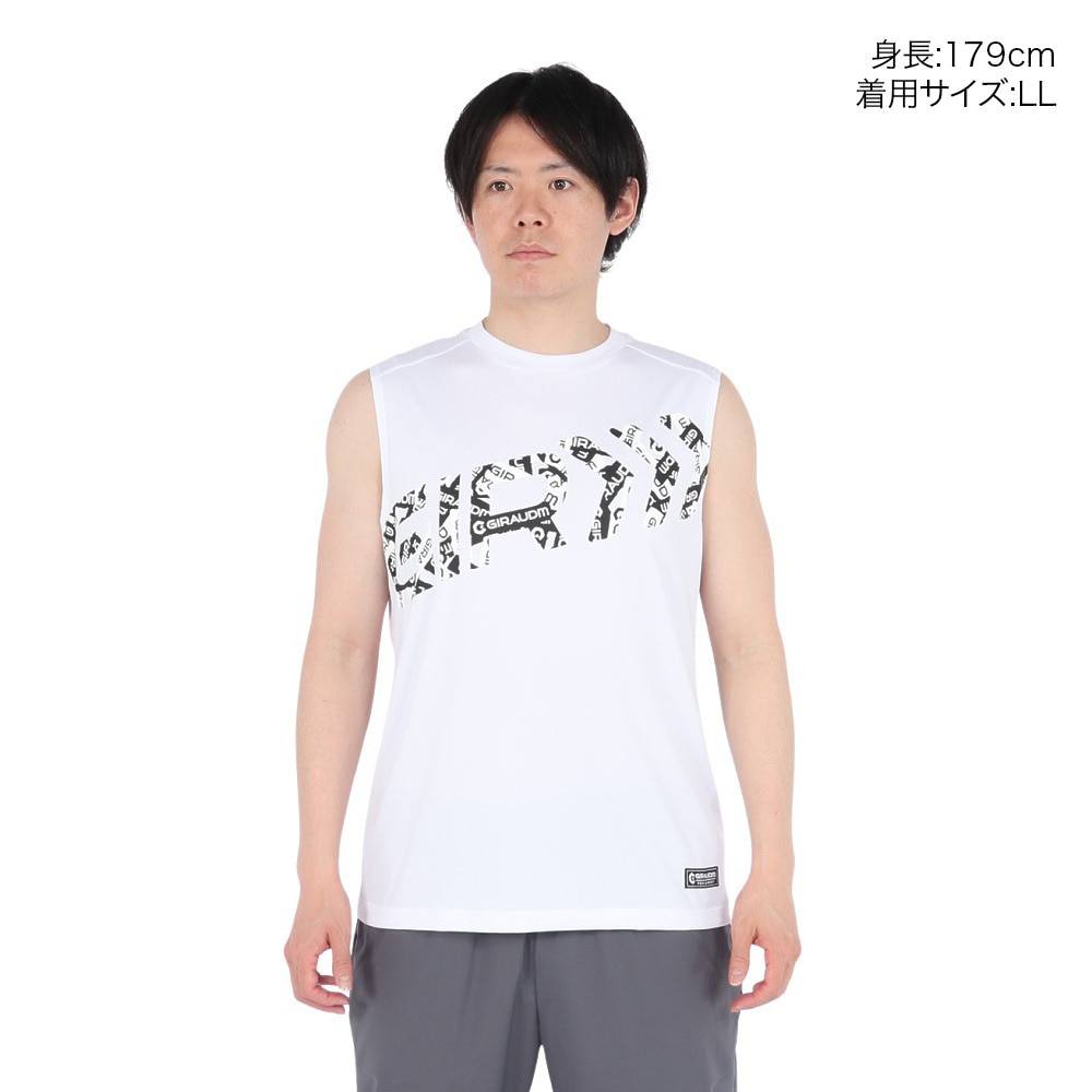 ジローム（GIRAUDM）（メンズ）ドライプラス15 HV148 メッシュ ノースリーブシャツ CT5S0039-TR863-GRES WHT