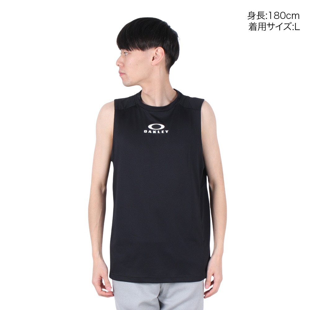 オークリー（OAKLEY）（メンズ）Enhance ノースリーブ クルーネック シャツ 15.0 FOA407650-02E