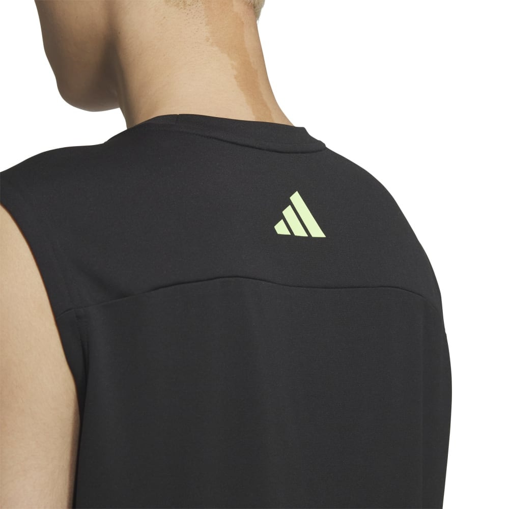 アディダス（adidas）（メンズ）マストハブ レギュラーフィット ビッグロゴ ノースリーブTシャツ VL385-JZ1665
