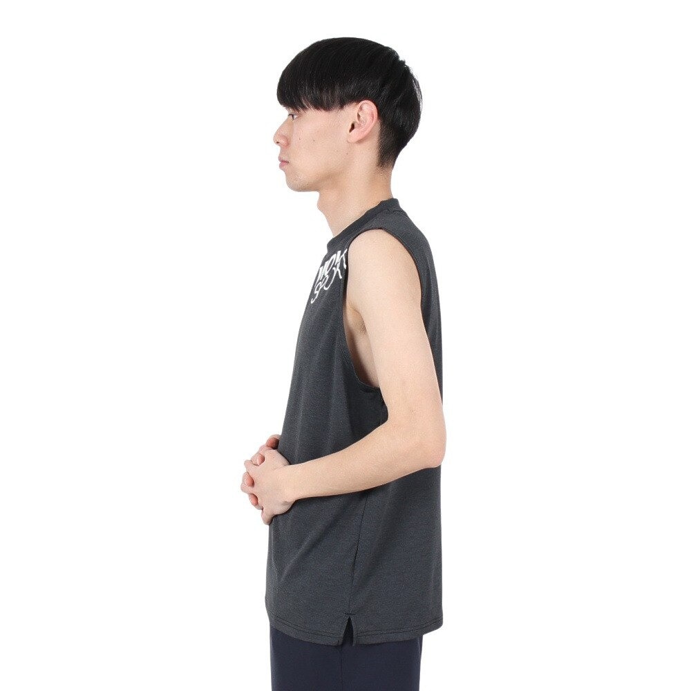 デサント（DESCENTE）（メンズ）SUNSCREEN TAIKYU ハイゲージ スリーブレスシャツ ST5SHT07M BK01