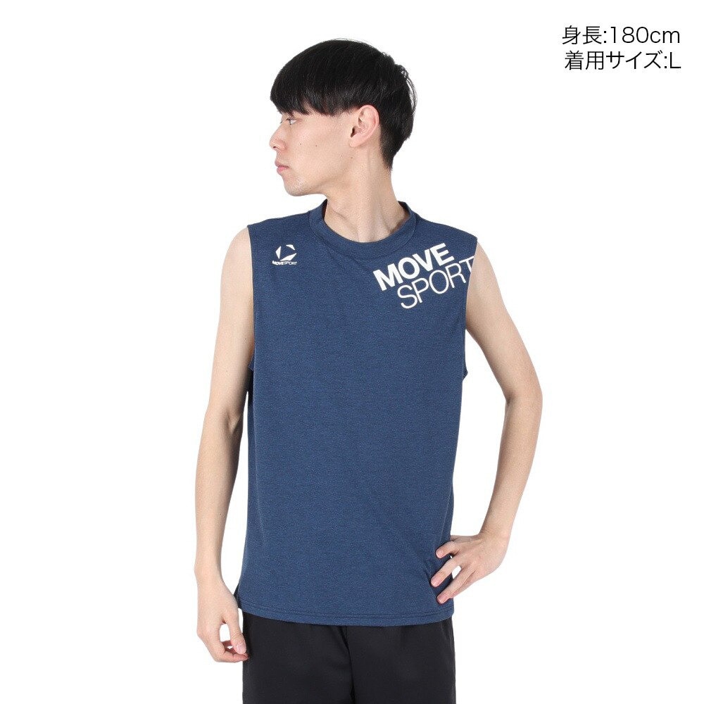 デサント（DESCENTE）（メンズ）SUNSCREEN TAIKYU ハイゲージ スリーブレスシャツ ST5SHT07M NV01