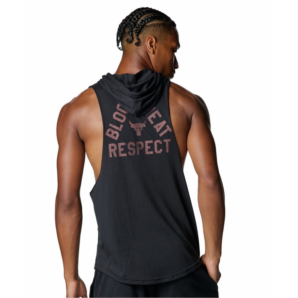 アンダーアーマー（UNDER ARMOUR）（メンズ）プロジェクトロック スリーブレス フーディー 6005049 002