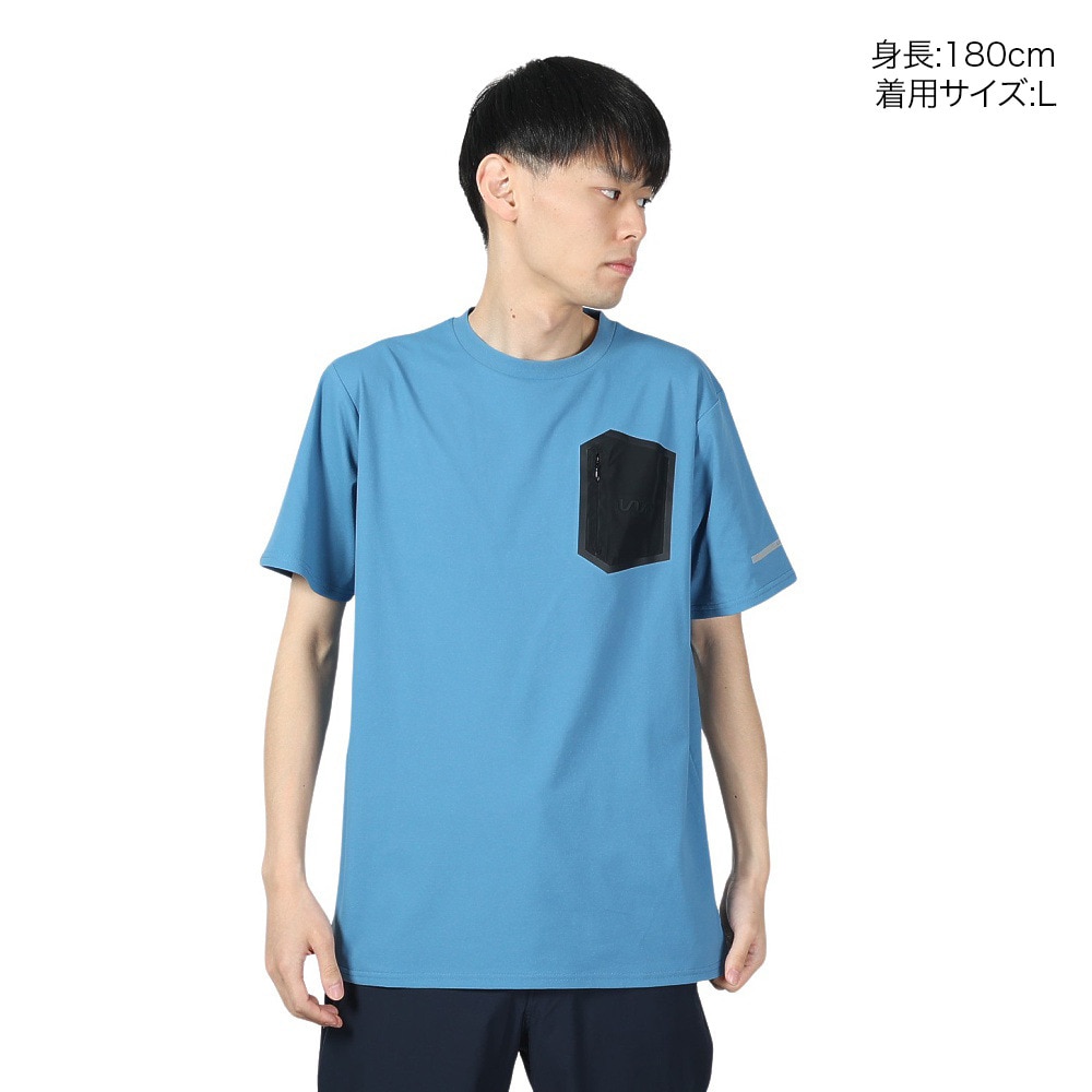 ザ・ワープ・バイ・エネーレ（The Warp By Ennerre）（メンズ）半袖 ポケット Tシャツ WB3RJA08 BLU