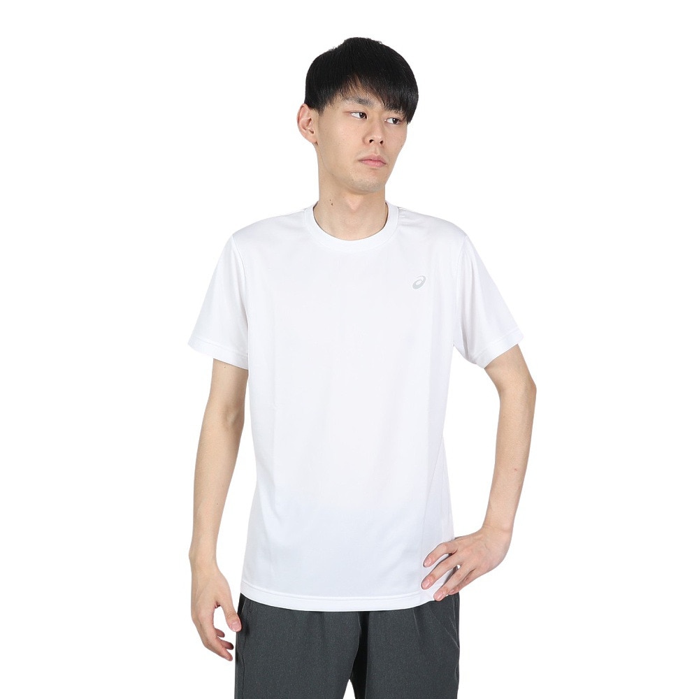 アシックス（ASICS）（メンズ）Tシャツ 半袖 メンズ 白【オンライン限定価格】 ワンポイント 2033A699.101