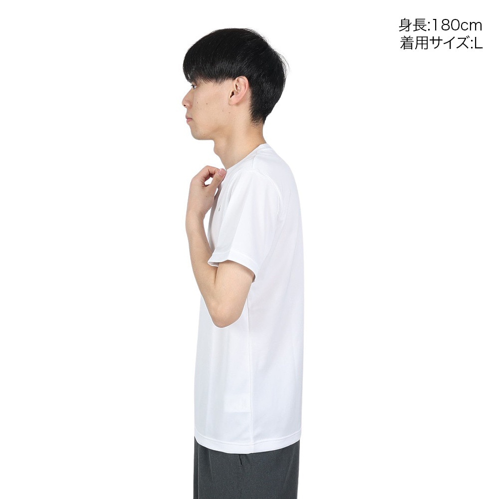 アシックス（ASICS）（メンズ）Tシャツ 半袖 メンズ 白【オンライン限定価格】 ワンポイント 2033A699.101