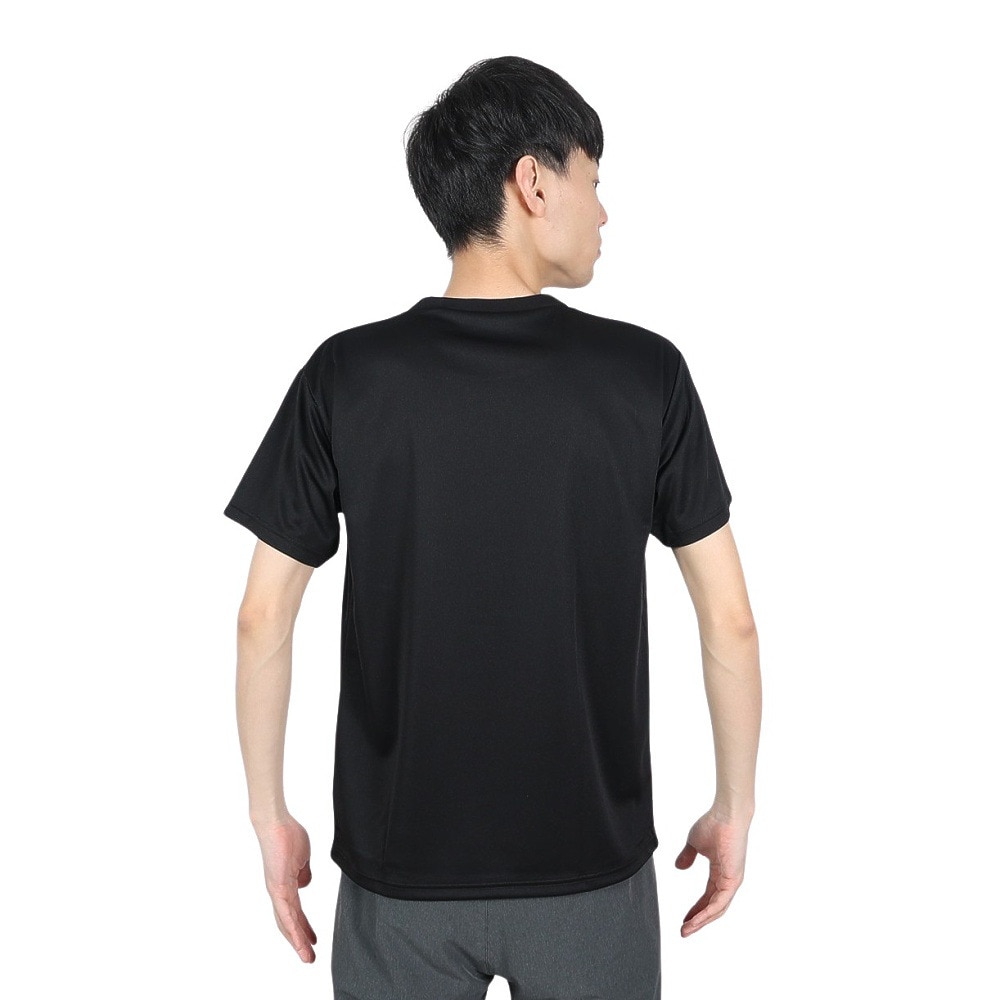 デサント（DESCENTE）（メンズ）Tシャツ 半袖 メンズ 吸汗速乾 ワンポイント シンプル ジム DMC-5801B BLK