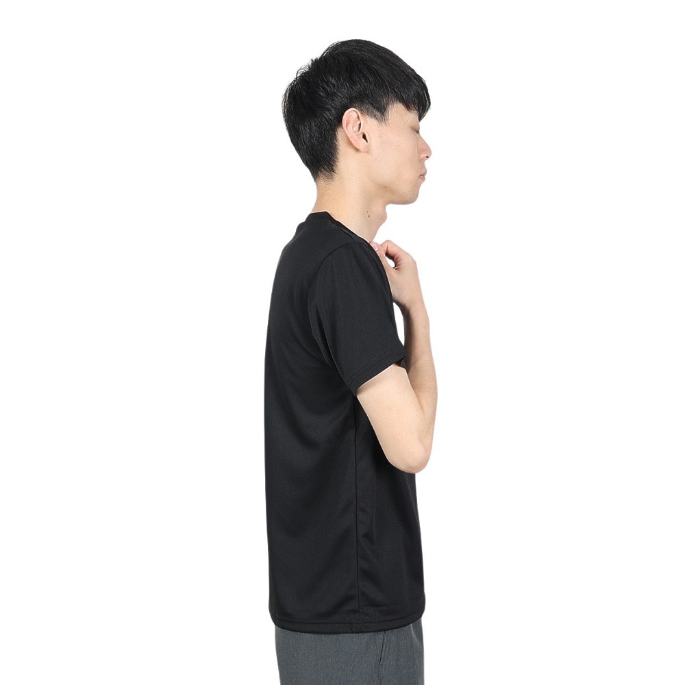 デサント（DESCENTE）（メンズ）Tシャツ 半袖 メンズ 吸汗速乾 ワンポイント シンプル ジム DMC-5801B BLK