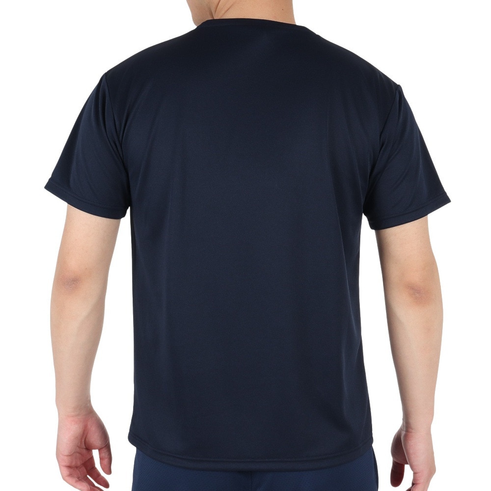 デサント（DESCENTE）（メンズ）Tシャツ 半袖 メンズ 吸汗速乾 ワンポイント シンプル ネイビー DMC-5801B UNV
