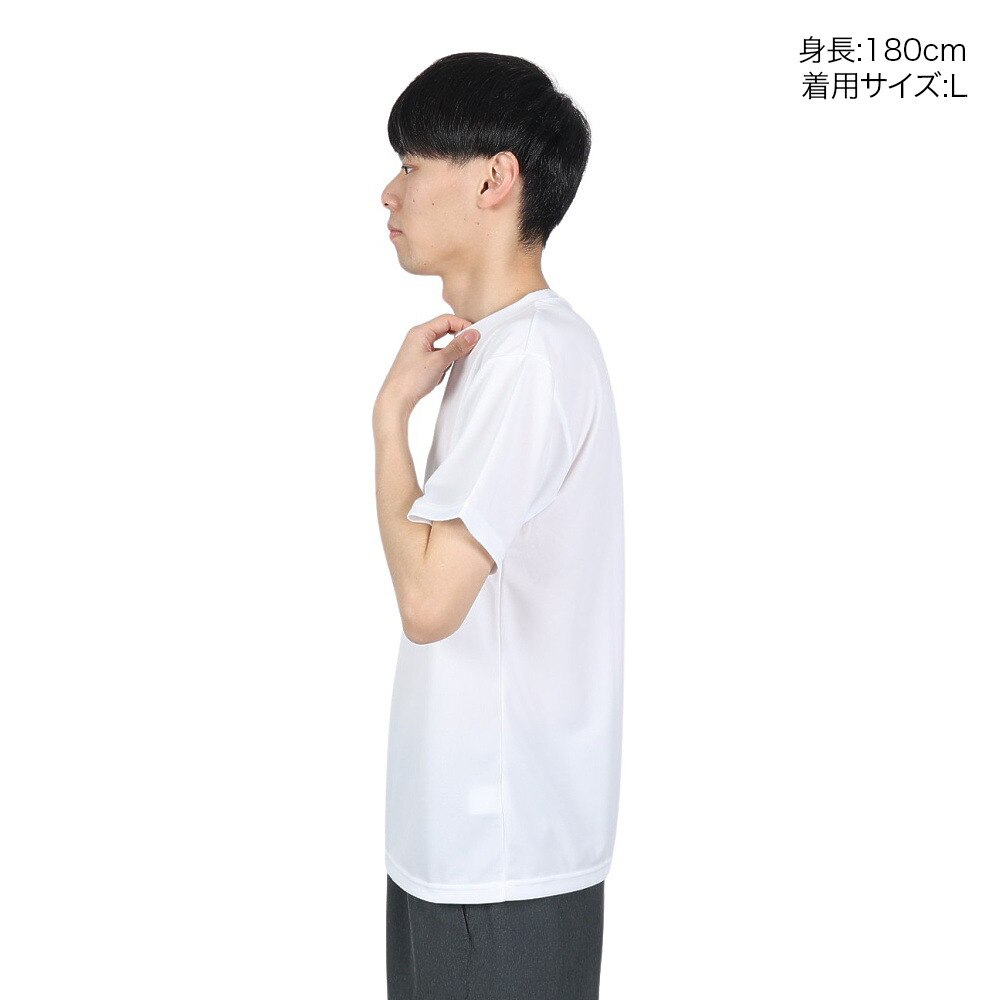デサント（DESCENTE）（メンズ）半袖Tシャツ メンズ ワンポイントハーフスリーブシャツ DMC-5801B WHT