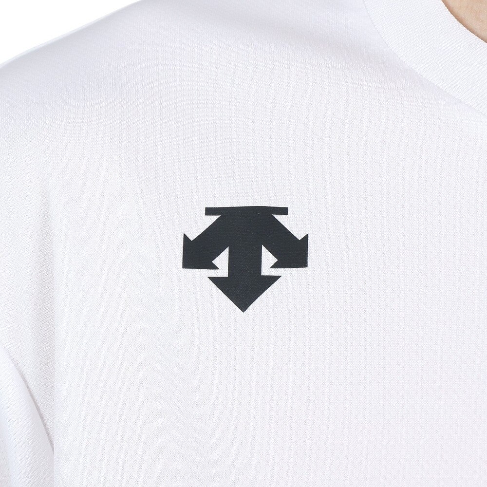 デサント（DESCENTE）（メンズ）Tシャツ 半袖 メンズ 吸汗速乾 ワンポイントシンプル 白 ホワイト ハーフスリーブシャツ DMC-5801B WHT