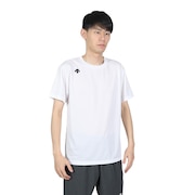 デサント(DESCENTE)(メンズ) Tシャツ 半袖 メンズ 吸汗速乾 ワンポイントシンプル 白 ホワイト ハーフスリーブシャツ DMC-5801B