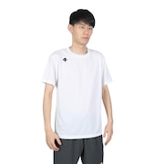 デサント（DESCENTE）（メンズ）Tシャツ 半袖 メンズ 吸汗速乾 ワンポイントシンプル 白 ホワイト ハーフスリーブシャツ DMC-5801B WHT