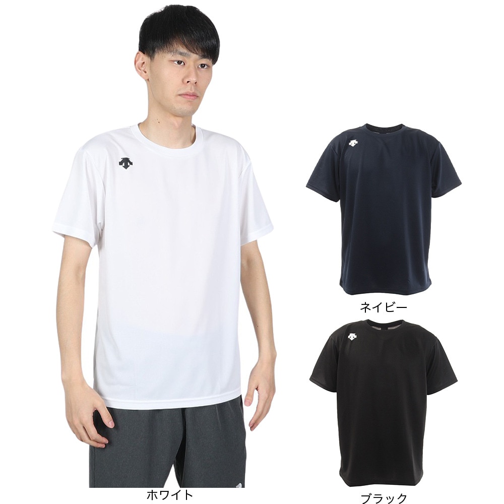 デサント（DESCENTE）（メンズ）半袖Tシャツ メンズ ワンポイントハーフスリーブシャツ DMC-5801B WHT