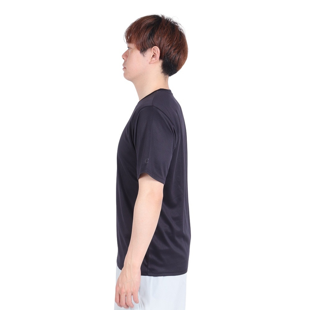 ジローム（GIRAUDM）（メンズ）ドライプラス 1point 半袖Tシャツ CT4S0034-TR863-GRES BLK