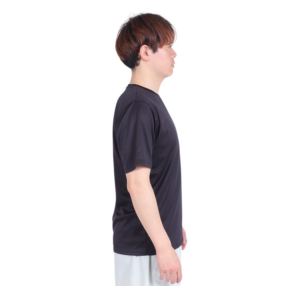 ジローム（GIRAUDM）（メンズ）ドライプラス 1point 半袖Tシャツ CT4S0034-TR863-GRES BLK