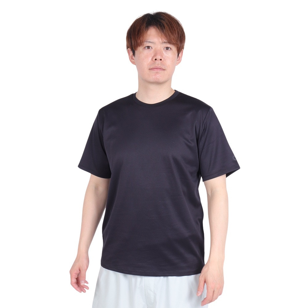 ジローム（GIRAUDM）（メンズ）ドライプラス 1point 半袖Tシャツ CT4S0034-TR863-GRES BLK