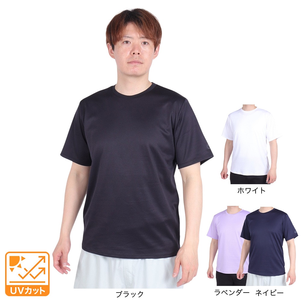 ジローム（GIRAUDM）（メンズ）ドライプラス 1point 半袖Tシャツ CT4S0034-TR863-GRES BLK