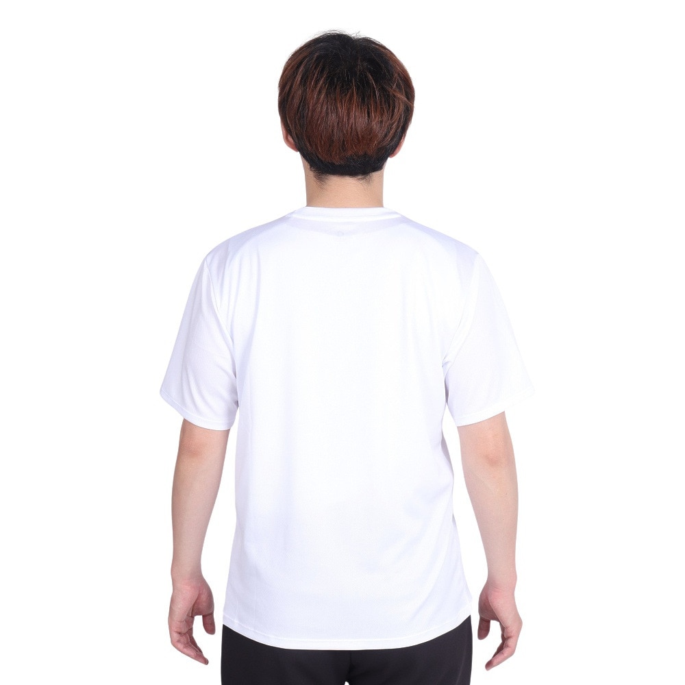 ジローム（GIRAUDM）（メンズ）ドライプラス 1point 半袖Tシャツ CT4S0034-TR863-GRES WHT ワンポイント シンプル 白T 白 吸汗速乾 UVカット