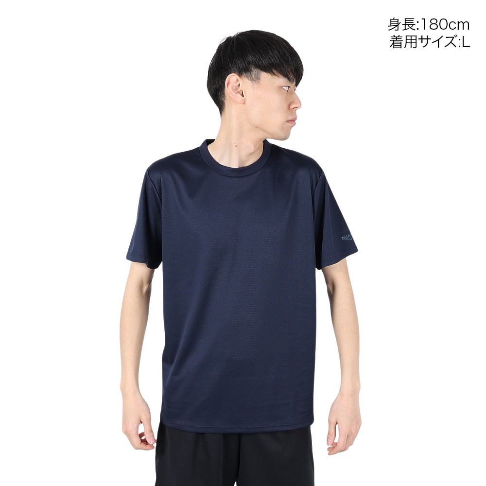 デュアリグ（DUARIG）（メンズ）ドライプラス 1point 半袖Tシャツ 5S0036-TRCT-863ES NVY
