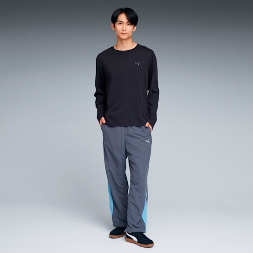 プーマ（PUMA）（メンズ）ESS MX リラックスド キャット 長袖Tシャツ 690355 01 BLK