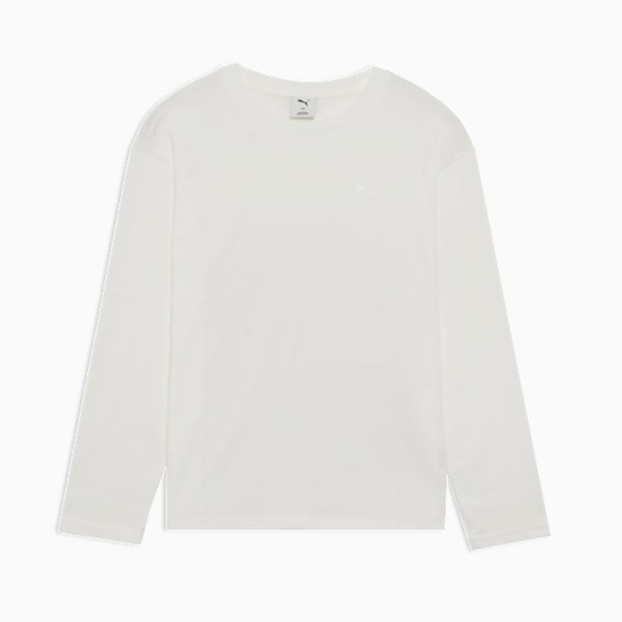 プーマ（PUMA）（メンズ）ESS MX リラックスド キャット 長袖Tシャツ 690355 02 WHT