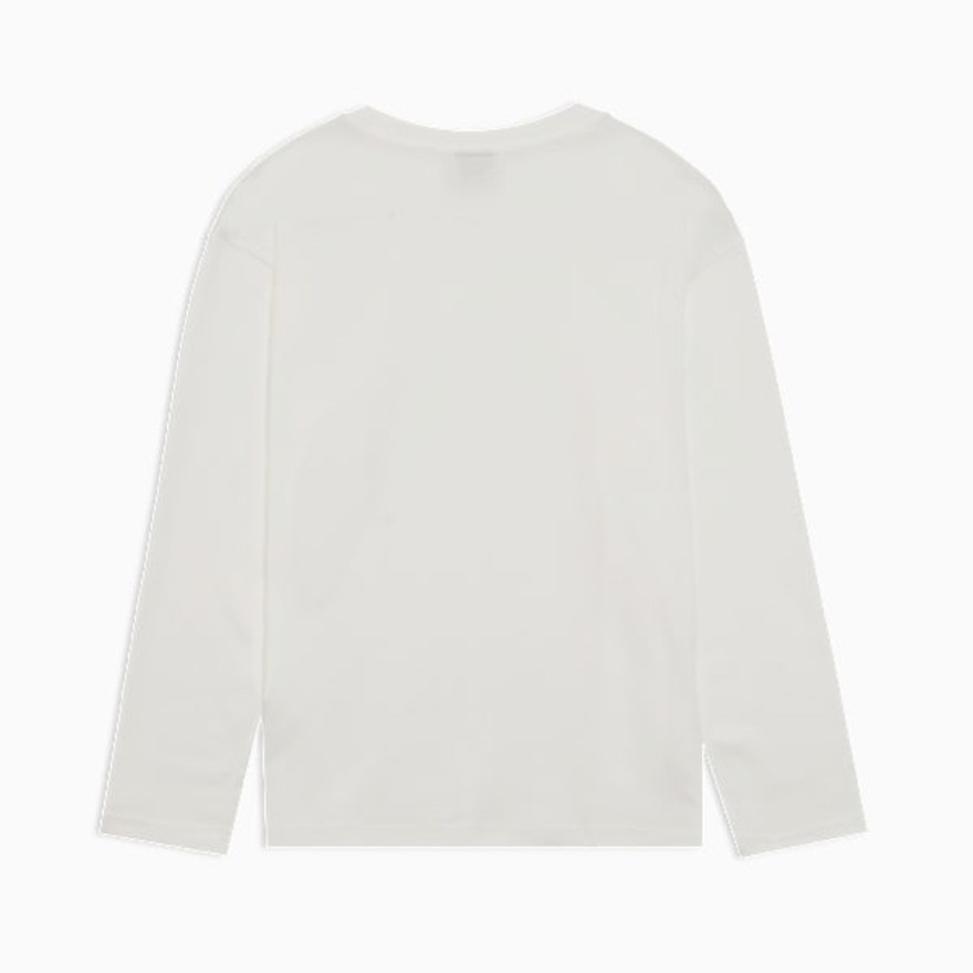 プーマ（PUMA）（メンズ）ESS MX リラックスド キャット 長袖Tシャツ 690355 02 WHT