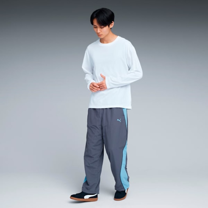 プーマ（PUMA）（メンズ）ESS MX リラックスド キャット 長袖Tシャツ 690355 02 WHT