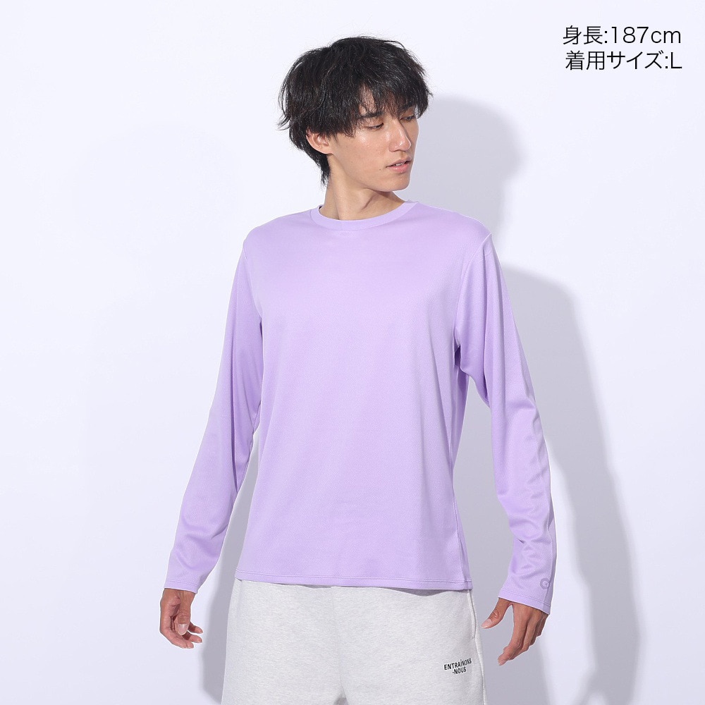 ジローム（GIRAUDM）（メンズ）ドライプラス ワンポイント ロング スリーブ Tシャツ CT4S0035-TR863-GRES LVD
