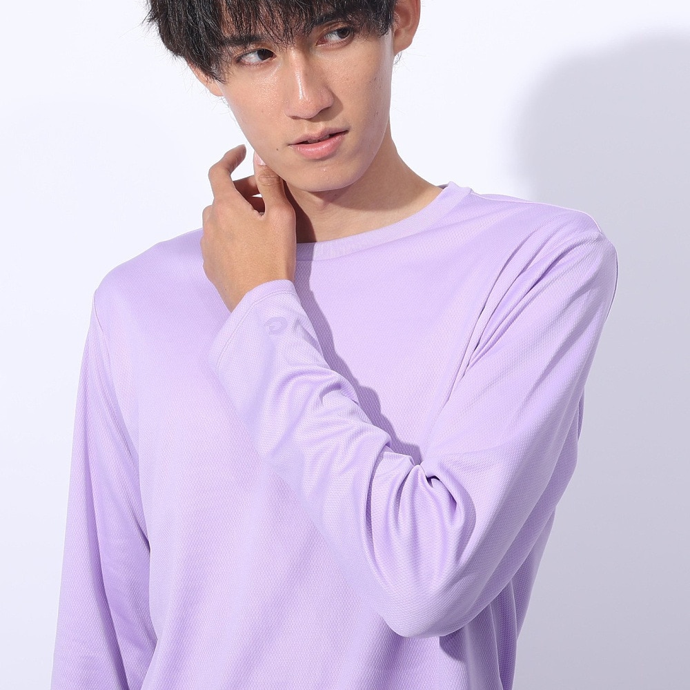 ジローム（GIRAUDM）（メンズ）ドライプラス ワンポイント ロング スリーブ Tシャツ CT4S0035-TR863-GRES LVD