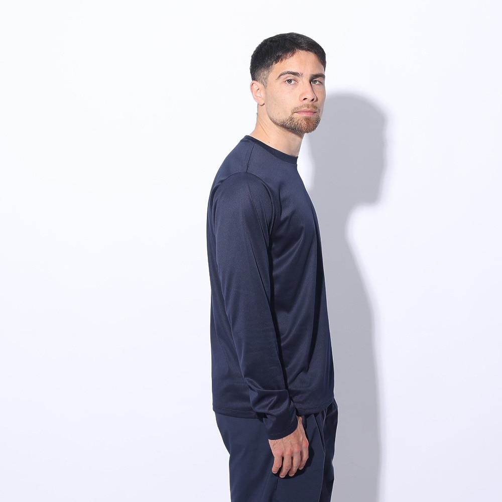 ジローム（GIRAUDM）（メンズ）ドライプラス ワンポイント ロング スリーブ Tシャツ CT4S0035-TR863-GRES NVY