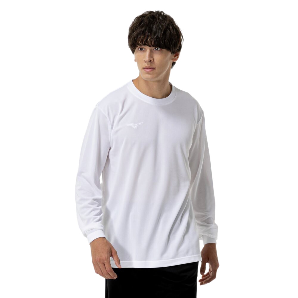ミズノ（MIZUNO）（メンズ）ナビドライTシャツ 長袖 丸首 32MAC19570