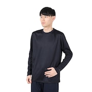 (メンズ)ドライプラス 1point 長袖Tシャツ 5S0037-TRCT-863ES BLK