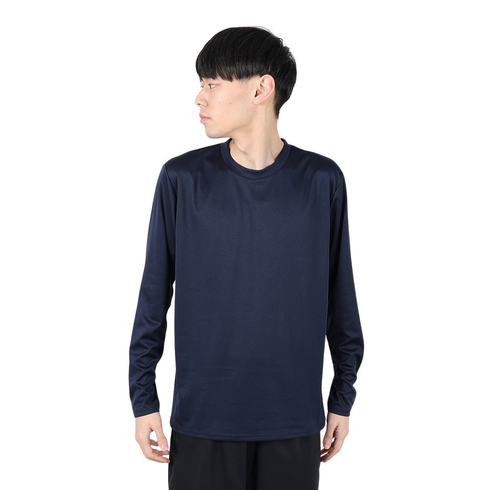デュアリグ（DUARIG）（メンズ）ドライプラス 1point 長袖Tシャツ 5S0037-TRCT-863ES NVY