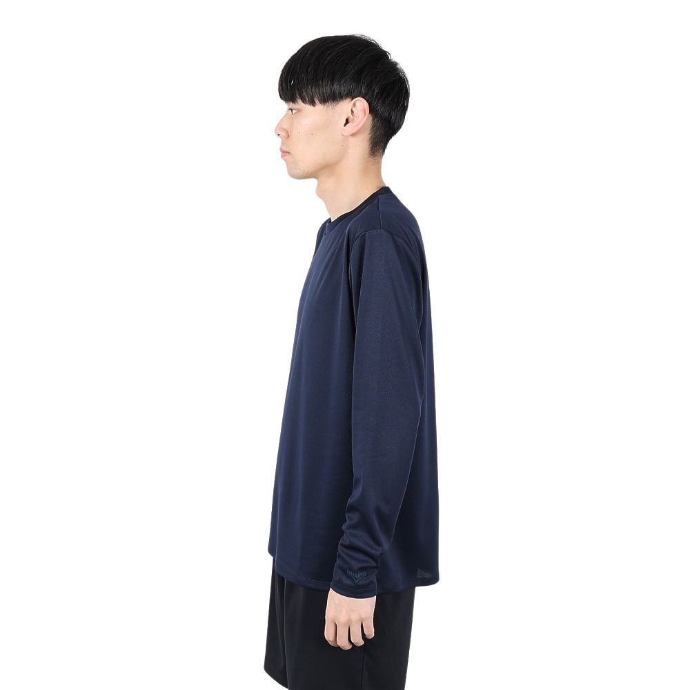 デュアリグ（DUARIG）（メンズ）ドライプラス 1point 長袖Tシャツ 5S0037-TRCT-863ES NVY