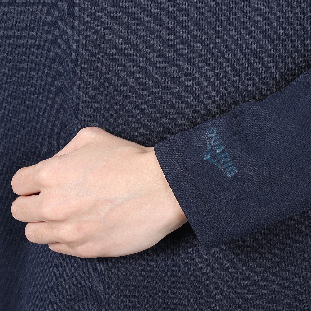 デュアリグ（DUARIG）（メンズ）ドライプラス 1point 長袖Tシャツ 5S0037-TRCT-863ES NVY