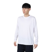 (メンズ)ドライプラス 1point 長袖Tシャツ 5S0037-TRCT-863ES WHT